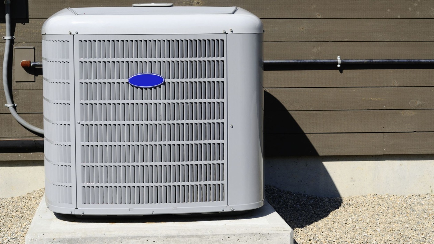 An outdoor HVAC system